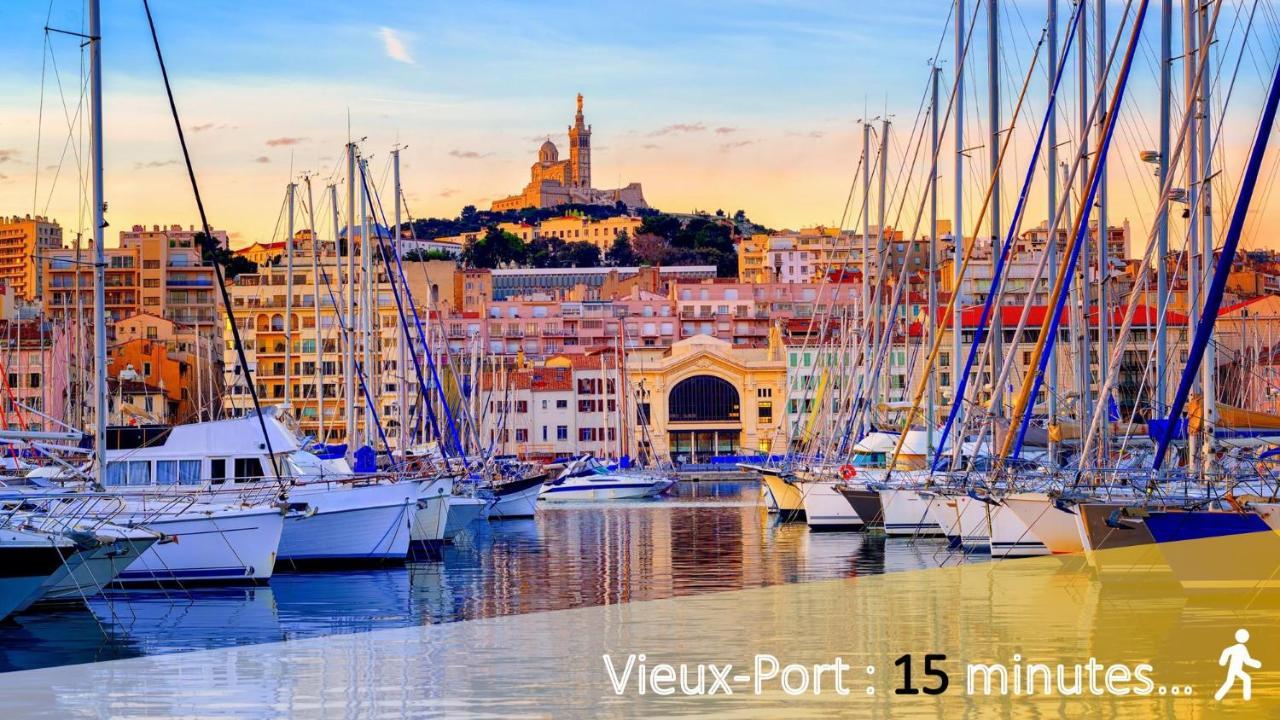 Apartamento Marseille Désirée - Centre - La Joliette - gare TGV Exterior foto
